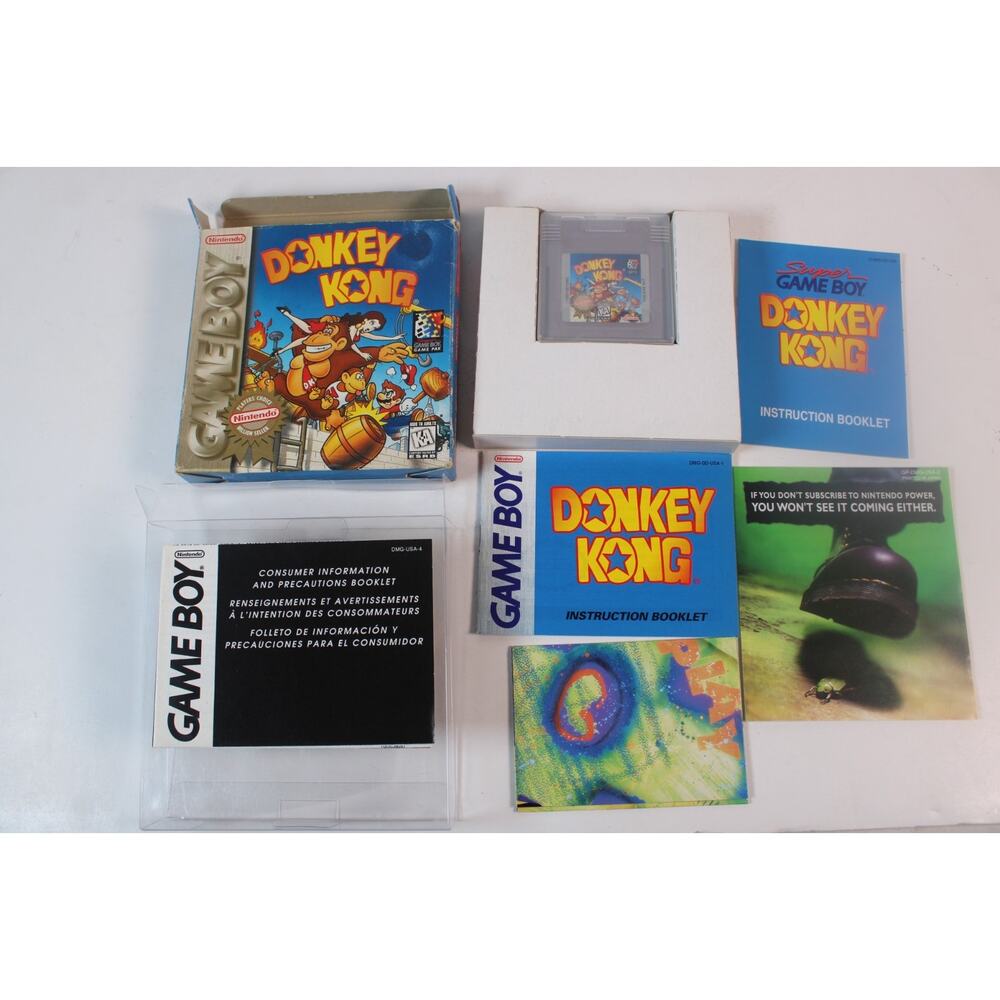 Donkey Kong (Nintendo Game Boy, 1994) CIB Authentic Tested Complete In Box